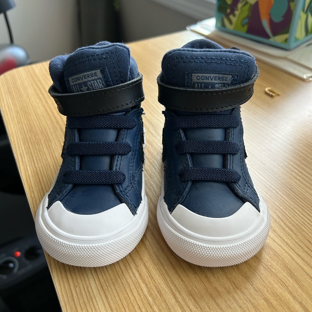 Converse Kids Navy High-Top Sneakers